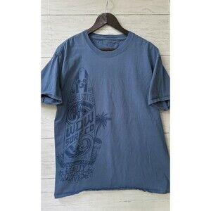 Disney Parks Large T-Shirt WDW Surf Company Blue Hanes